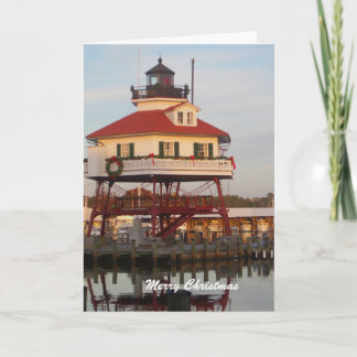 Lighthouse Christmas Greeting Card