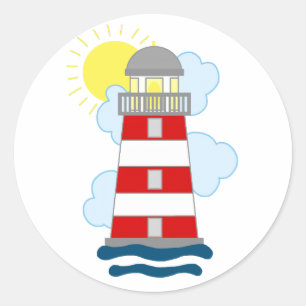 Lighthouse Classic Round Sticker