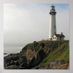 Lighthouse Cliff Poster