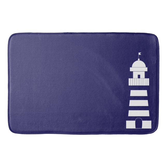 Lighthouse Custom Large Bath Mat (Front)