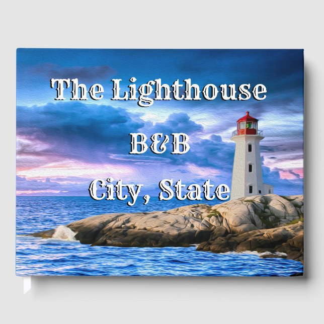 Lighthouse Customizable - Guest Book (Front)