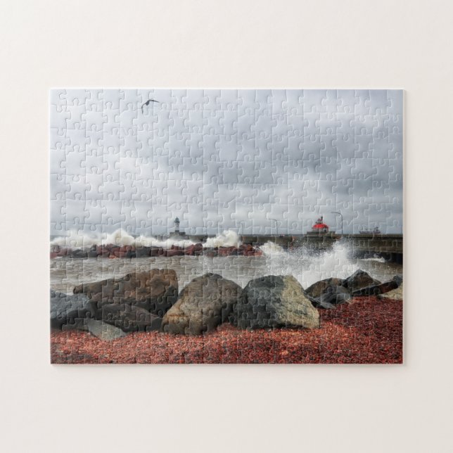 Lighthouse Duluth Minnesota Jigsaw Puzzle (Horizontal)