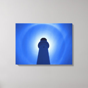 Lighthouse Effect - Blue Canvas Print