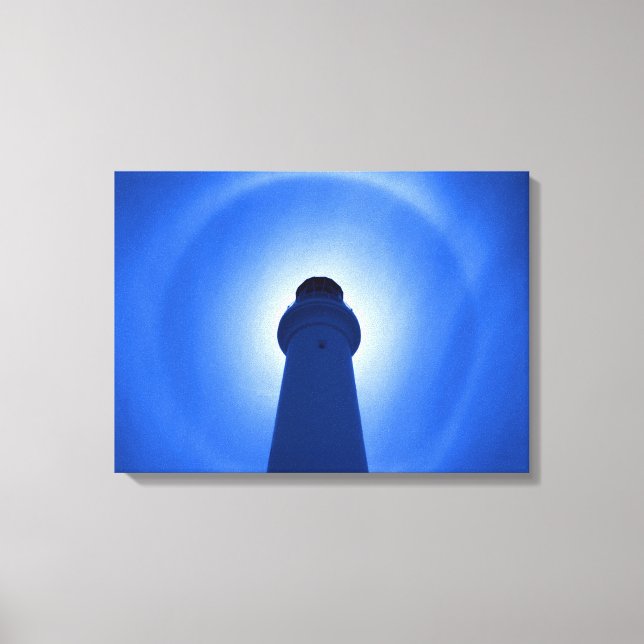 Lighthouse Effect - Blue Canvas Print (Front)