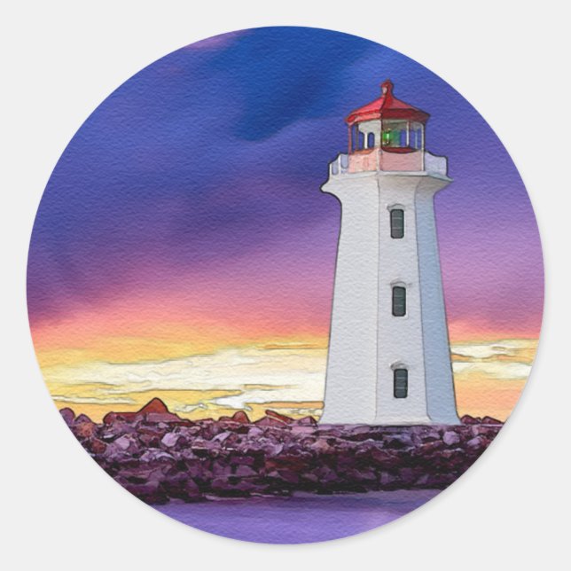 Lighthouse - Envelope Stickers (Front)