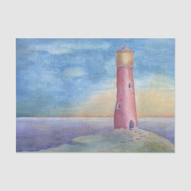 Lighthouse evening tissue paper (Front)