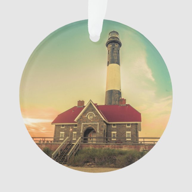 Lighthouse Fire Island  Ornament (Front)