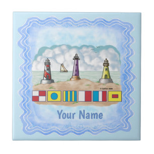 Lighthouse Flags Tile