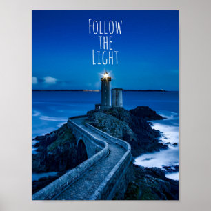Lighthouse Follow the Light Poster