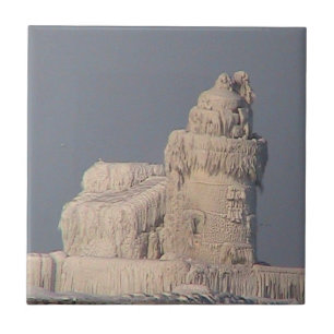 Lighthouse, Frozen/Ice(Cleveland) Decorative Tile