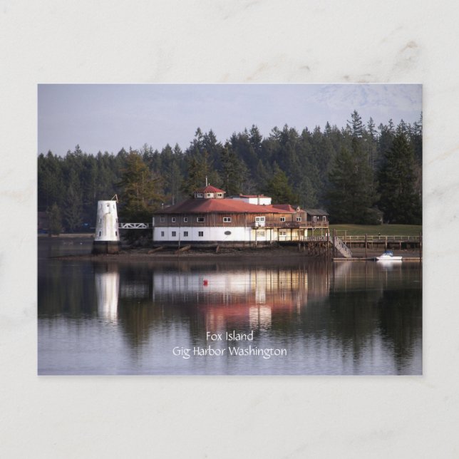 Lighthouse, Gig Harbor Washington Postcard (Front)