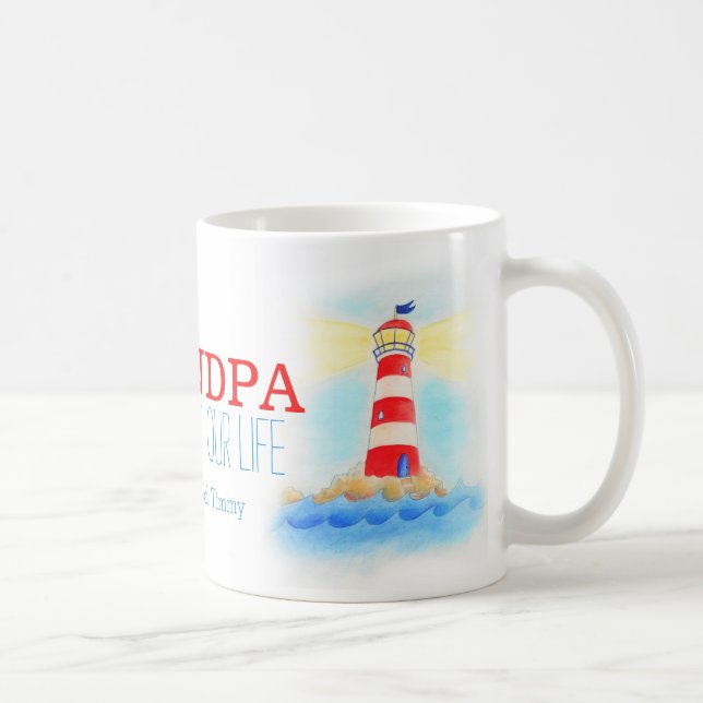 Lighthouse grandpa you light up our life mug (Right)