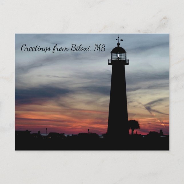 Lighthouse Greeting Postcard (Front)