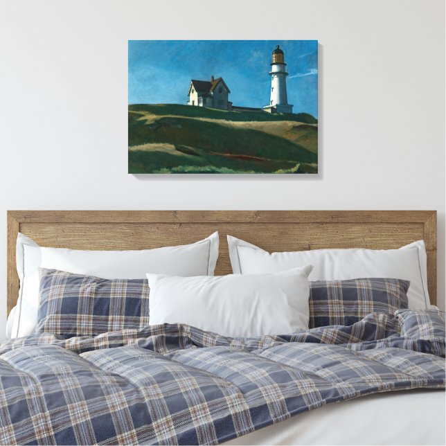 Lighthouse Hill | Edward Hopper | Canvas Print (Insitu(Bedroom))
