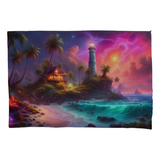 Lighthouse Home Pillowcase (Front)