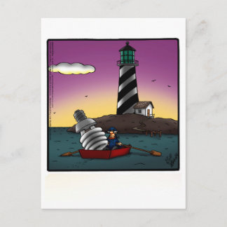 Lighthouse Humour Postcard