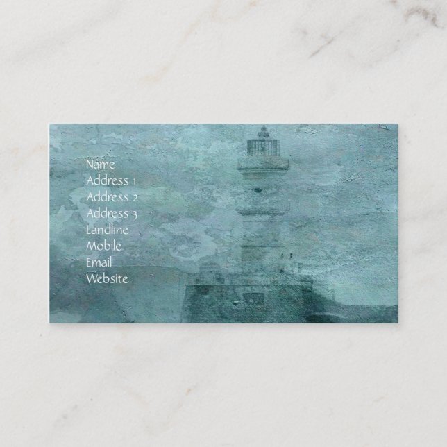Lighthouse Impasto Business Card (Front)