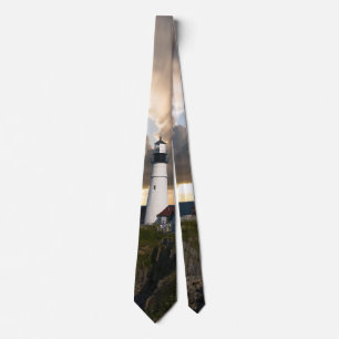 Lighthouse in a Storm Tie