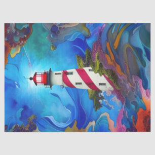 Lighthouse in a Storm  Tissue Paper