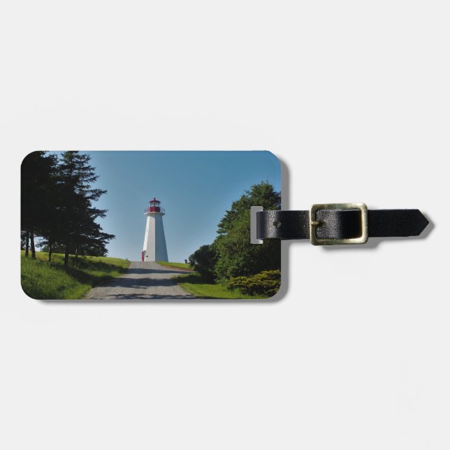 Lighthouse in Cape George Luggage Tag (Front Horizontal)