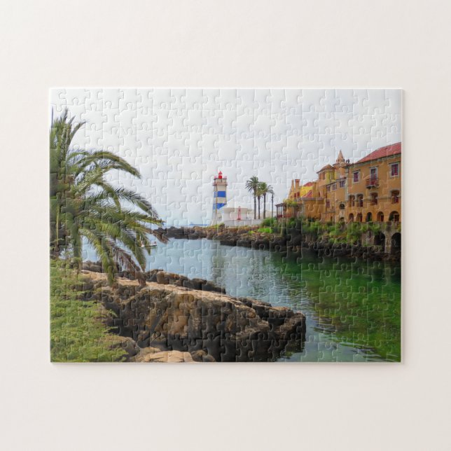 Lighthouse in Cascais, Portugal Jigsaw Puzzle (Horizontal)