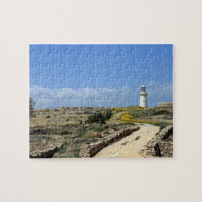 Lighthouse in Paphos Jigsaw Puzzle (Horizontal)