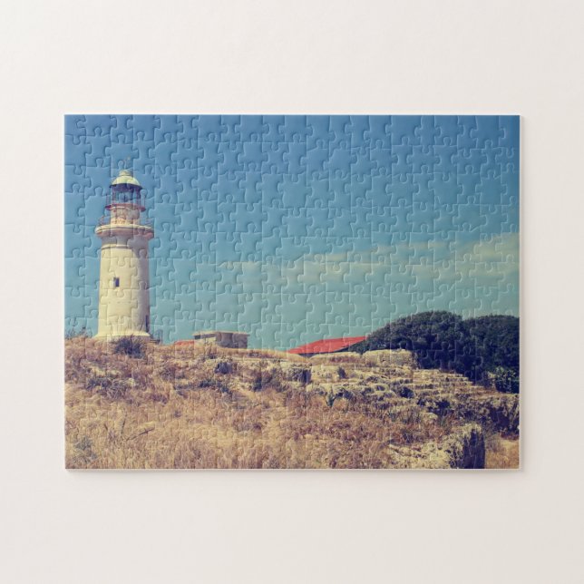 Lighthouse in Paphos Jigsaw Puzzle (Horizontal)