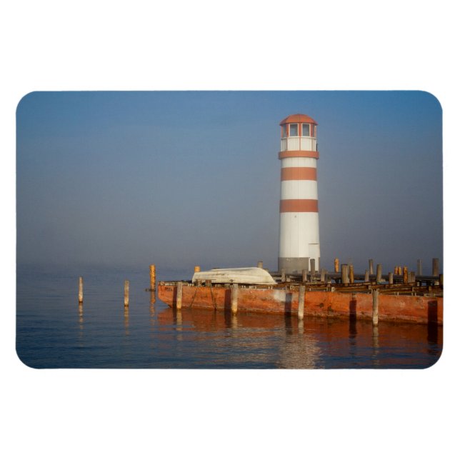 Lighthouse In Podersdorf Magnet (Horizontal)