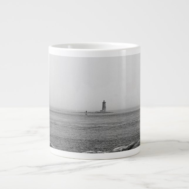 Lighthouse in the Distance Large Coffee Mug (Front)