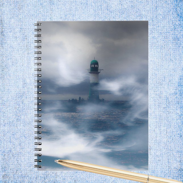 Lighthouse in the storm - Baltic Sea    Notebook (Creator Uploaded)