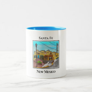 Lighthouse in Town, South Haven, Michigan Two-Tone Coffee Mug