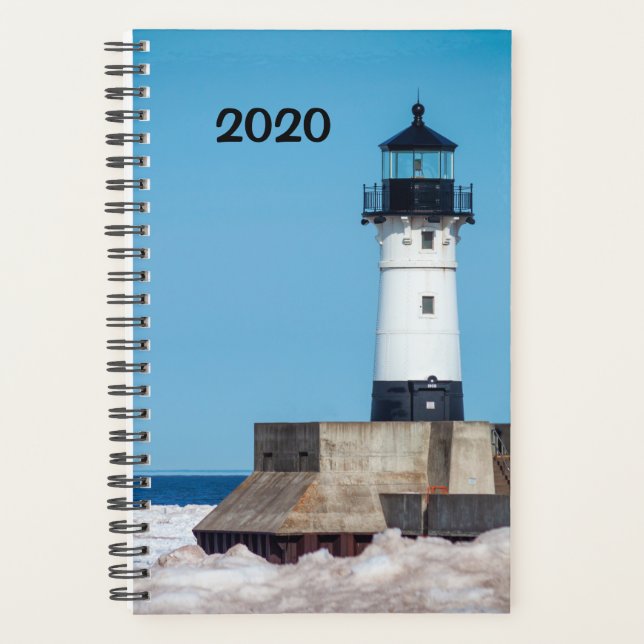 Lighthouse In Winter 2023 planner - Duluth, MN (Front)