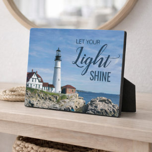 Lighthouse Inspirational Quote  Plaque