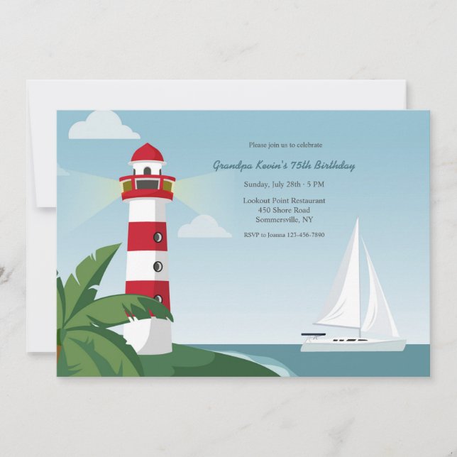 Lighthouse  invitation (Front)