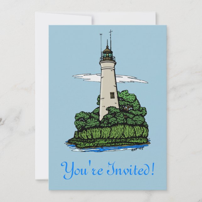 Lighthouse Invitation (Front)