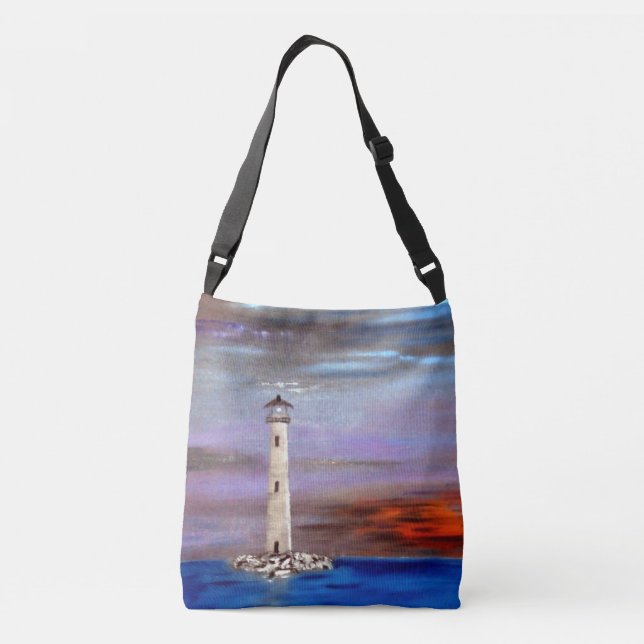 Lighthouse Island Crossbody Bag (Back)