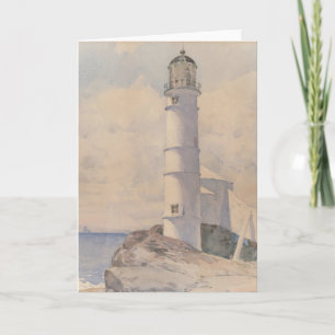 Lighthouse, Isle of Shoals Childe Hassam Card