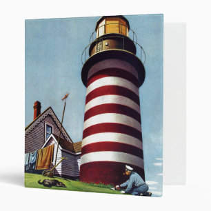 Lighthouse Keeper by Stevan Dohanos Binder
