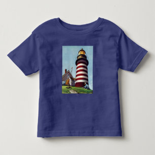 Lighthouse Keeper by Stevan Dohanos Toddler T-shirt