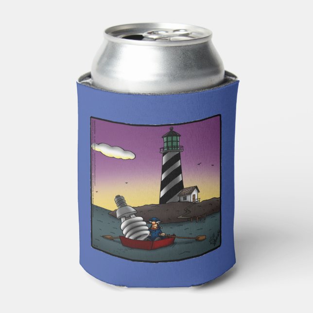 Lighthouse Keeper Humour Can Cooler (Can Front)