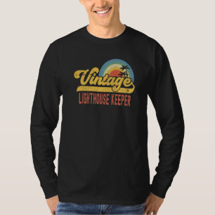 Lighthouse Keeper Vintage Sunset Profession Retro  T-Shirt