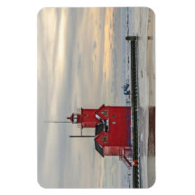 Lighthouse Known as Big Red in Holland Michigan