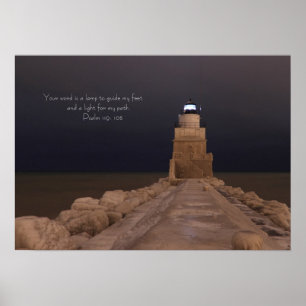 LIghthouse Lamp - 7824 Poster