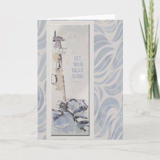 Lighthouse--Let your light Shine! Card