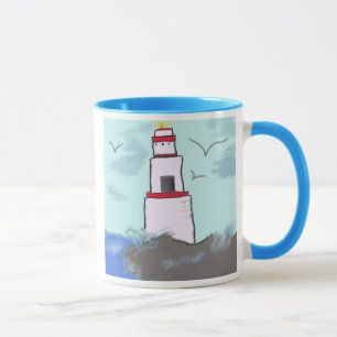 lighthouse, mug