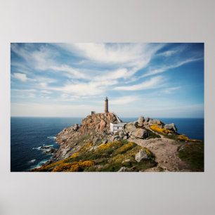 Lighthouse & Museum Cabo Vilan Galicia Spain Poster