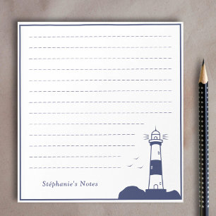 Lighthouse Navy Blue Notepad
