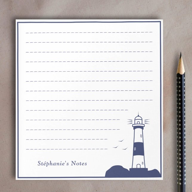 Lighthouse Navy Blue Notepad (Lighthouse Navy Blue Notepad)