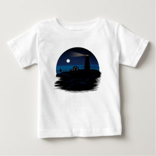 Lighthouse - Night Baby T-Shirt