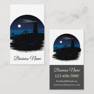 Lighthouse - Night Business Card